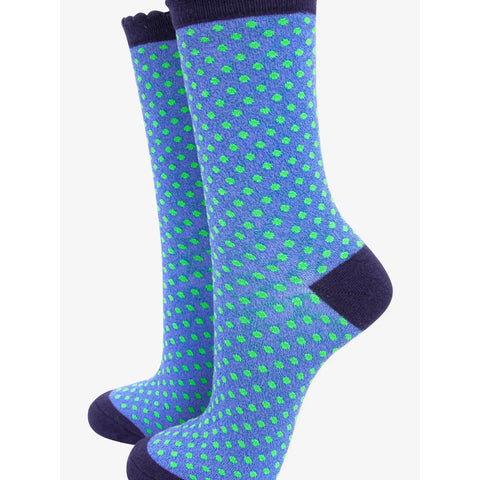 Polka Dots Glitter Socks - Various Colours