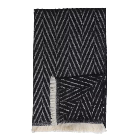 Fringed Chevron Scarf - Various Colours