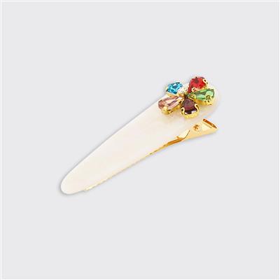 Lustre Jewelled Hair Clip - Various Colours