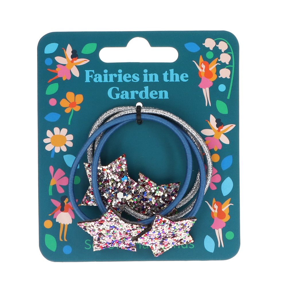 Glitter Star Hair Bands (Set of 4)