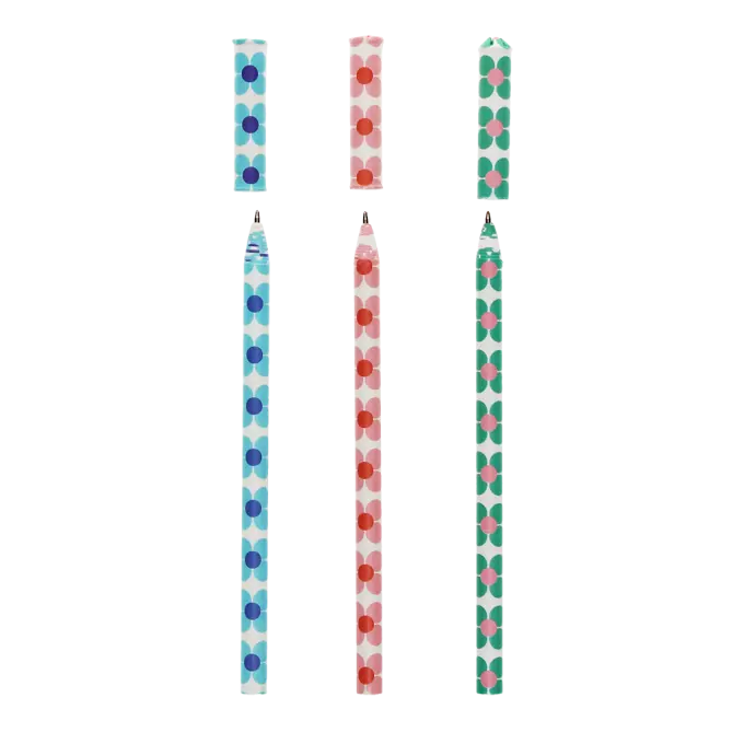 Daisy Ballpoint Pens - Set of 3