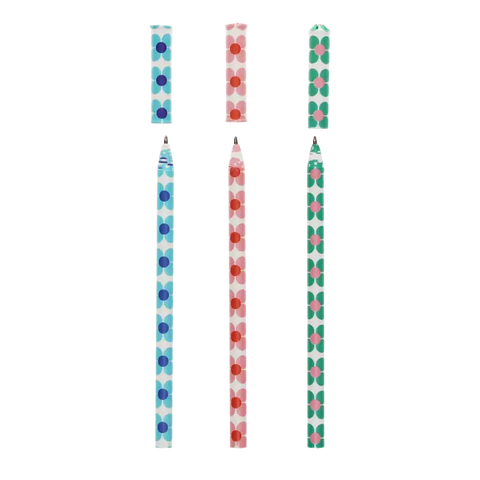 Daisy Ballpoint Pens - Set of 3