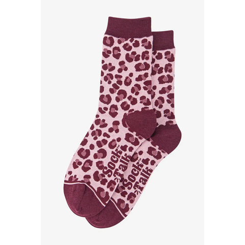 Leopard Print Bamboo Socks - Various Colours