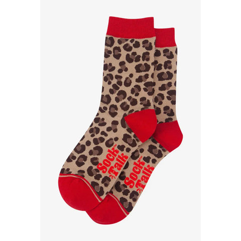 Leopard Print Bamboo Socks - Various Colours