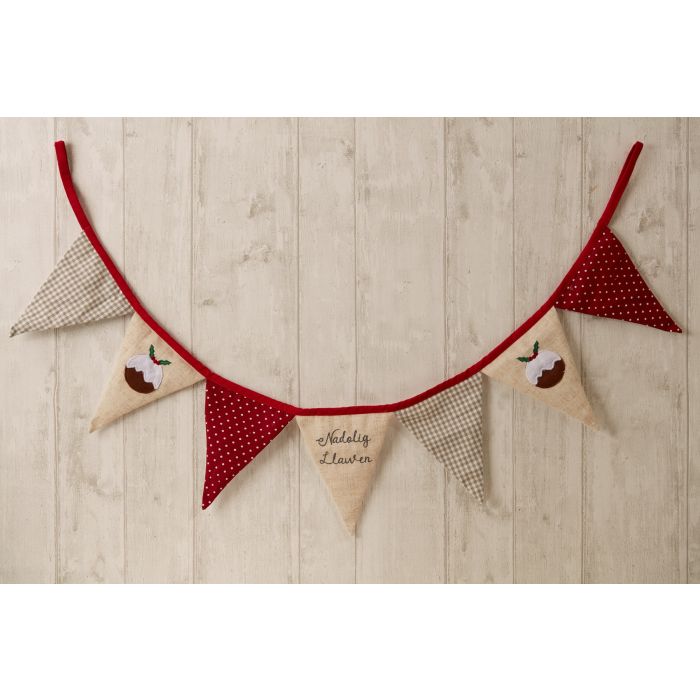 Christmas Pudding Design Bunting