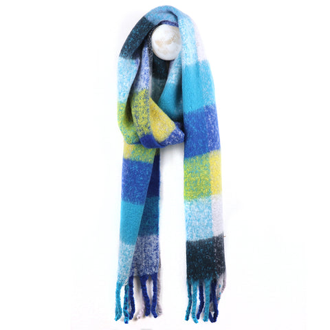 Recycled Blend Check Scarf - Various Colours