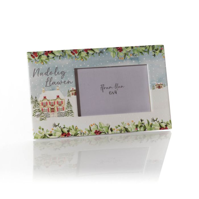 Nadolig Llawen Ceramic Photo Frame