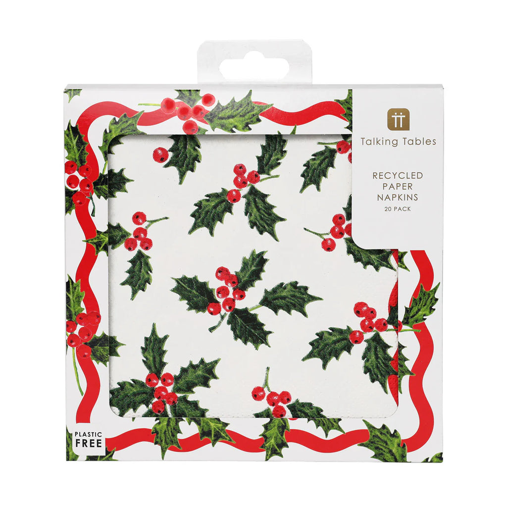 Botanical Holly Napkins