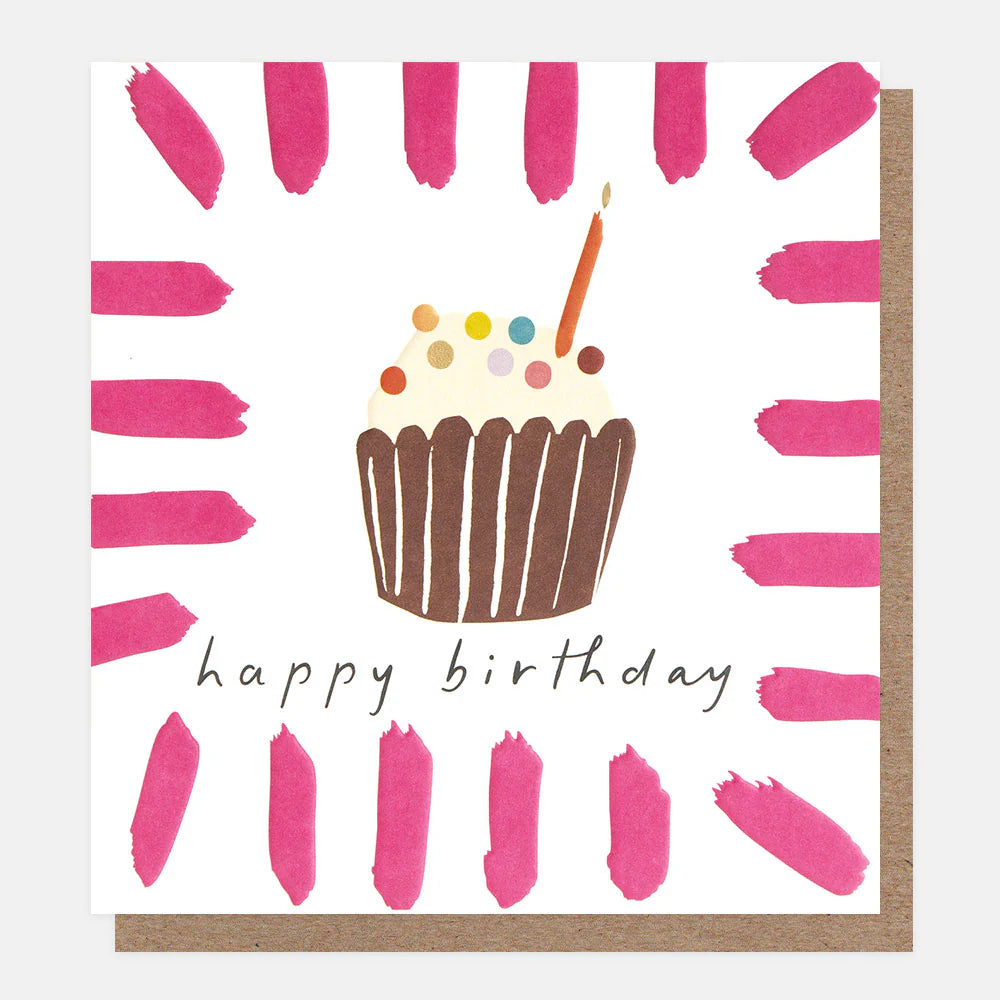 Happy Birthday Cupcake Card