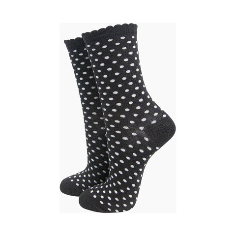 Polka Dots Glitter Socks - Various Colours