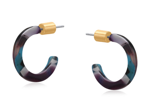 Petite Resin Hoop - Various Colours
