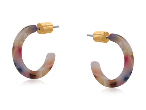 Petite Resin Hoop - Various Colours