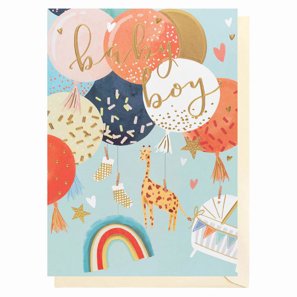 Baby Boy Tassels Card