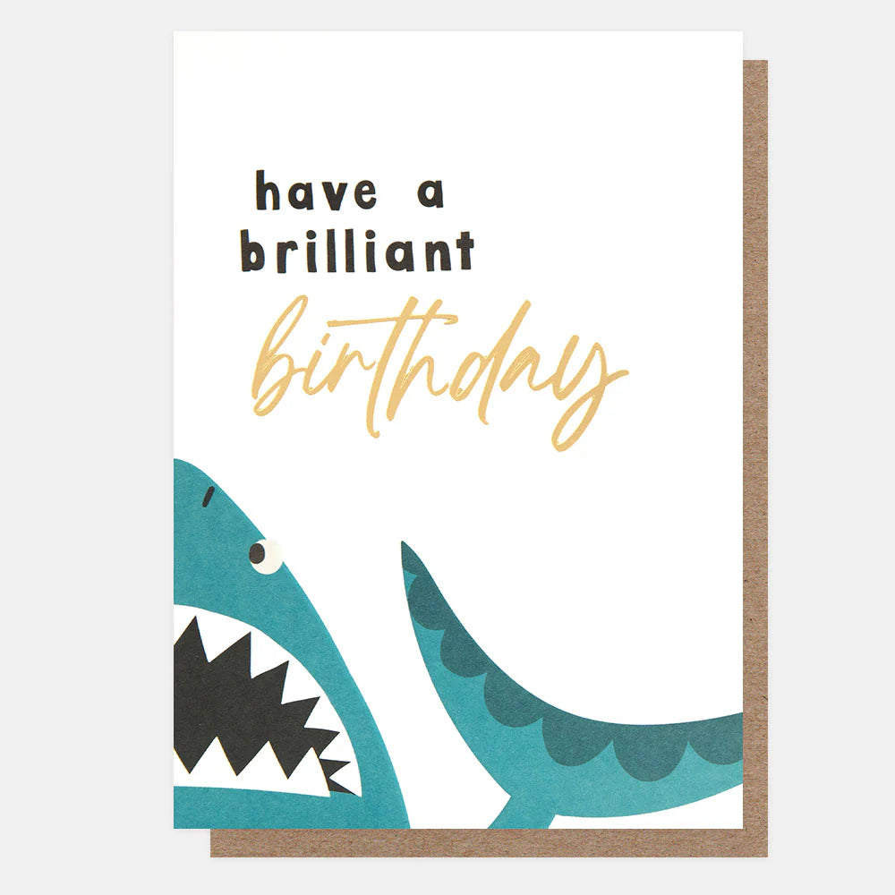 Shark Brilliant Birthday Card
