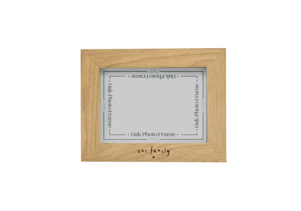 Our Family Oak Photo Frame