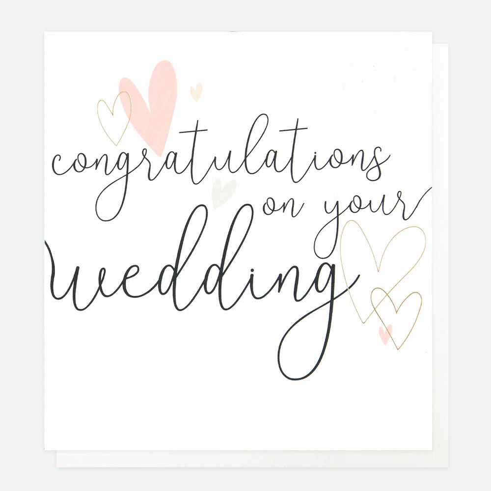 Multiple Hearts Congratulations on Your Wedding Card