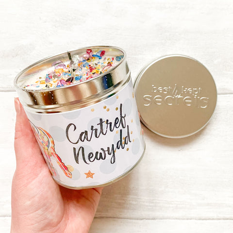 Welsh Sentiment Tin Candles - Various Sayings
