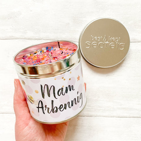Welsh Sentiment Tin Candles - Various Sayings