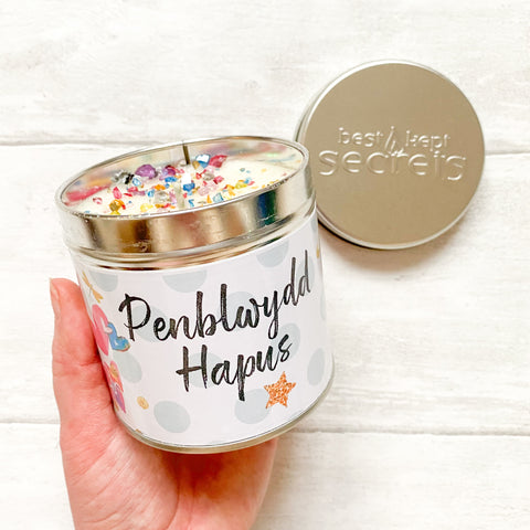Welsh Sentiment Tin Candles - Various Sayings