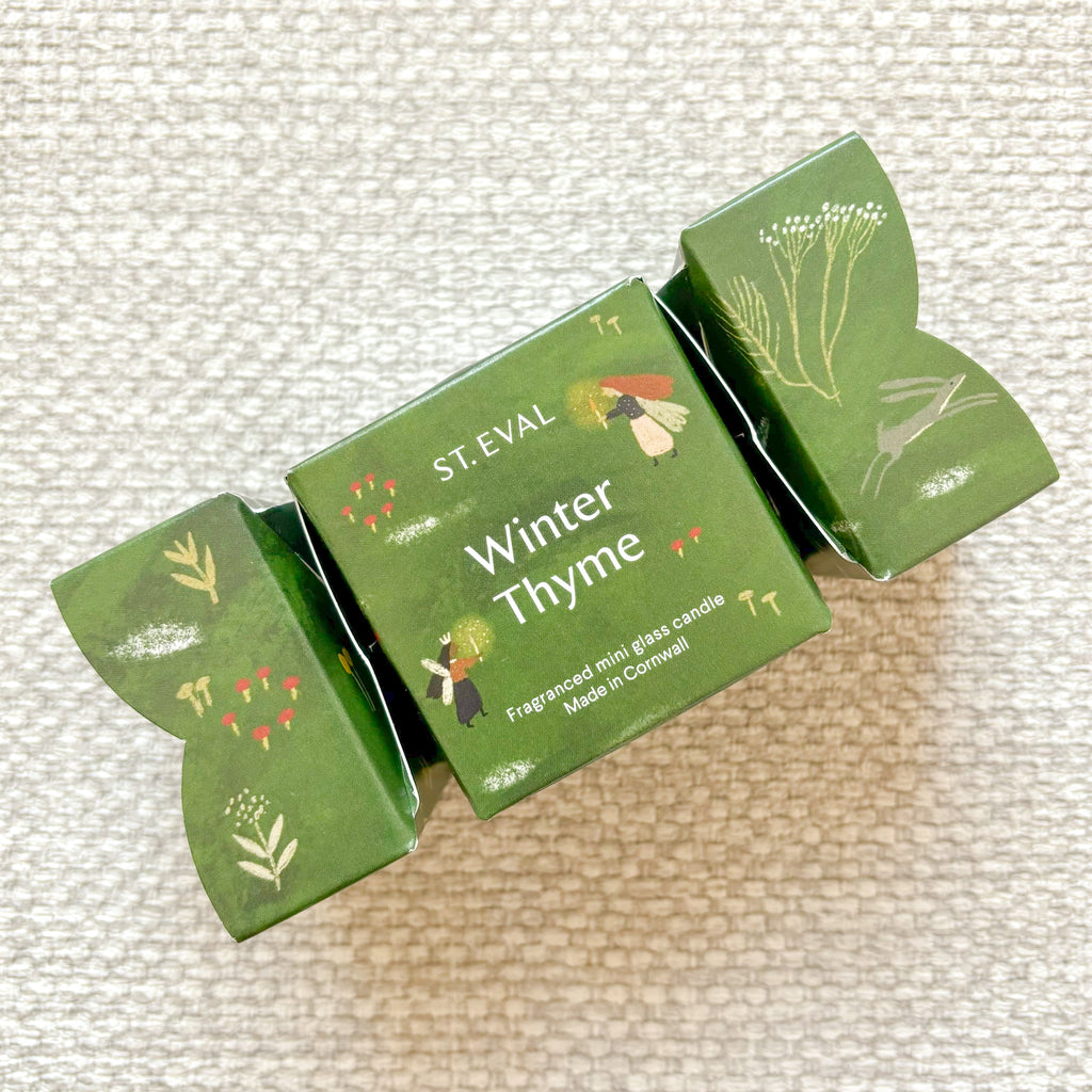 Winter Thyme Christmas Cracker Candle