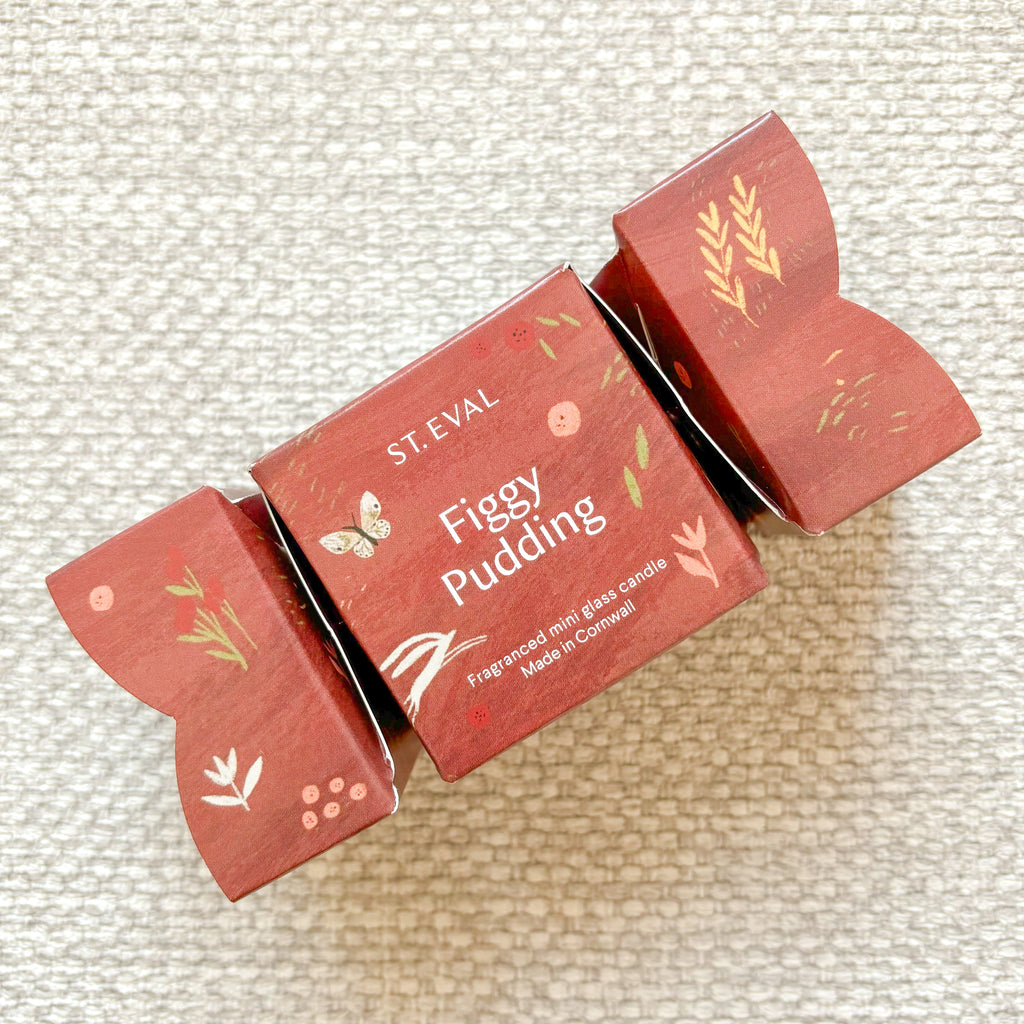 Figgy Pudding Christmas Cracker Candle