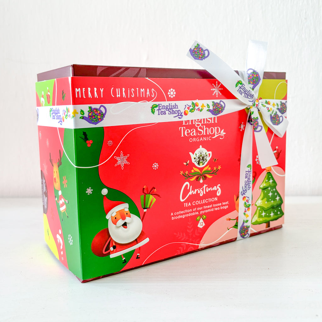 Red Santa Collection Of 12 Pyramid Tea Bags - Various Flavours