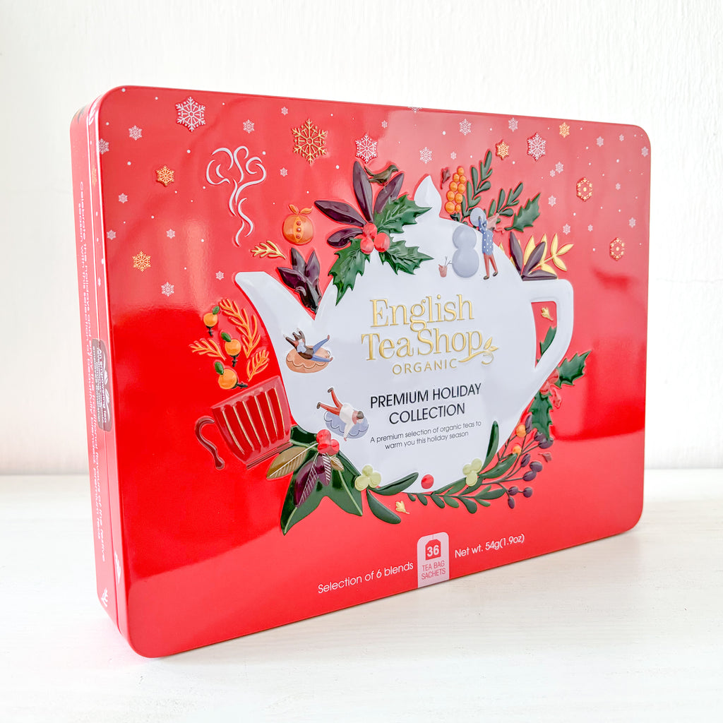 Premium Holiday Collection 36 Tea Bags In A Red Tin