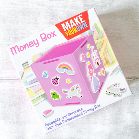 Make Your Own Money Box - Various Colours