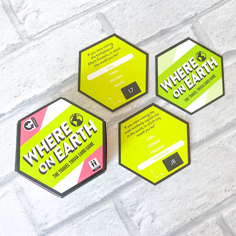 Hexagon Shaped Family Card Games - Various