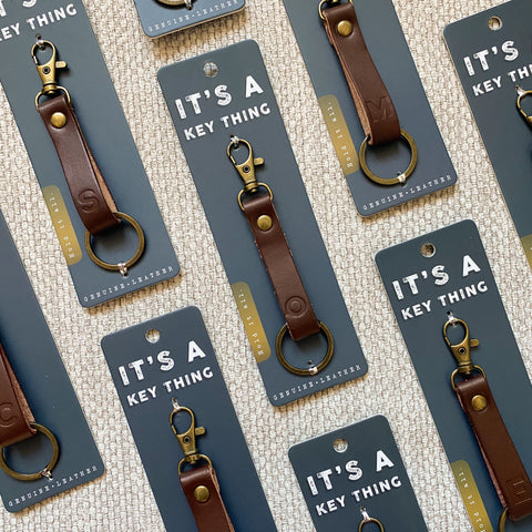 Leather Alphabet Key rings - Various Letters