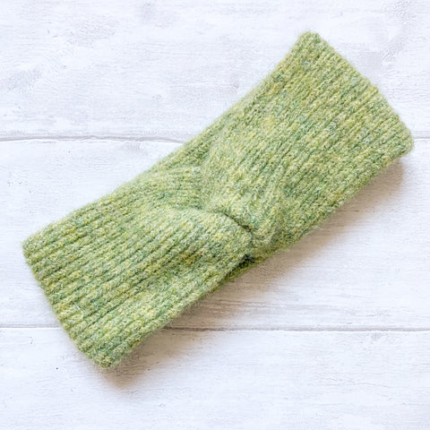 Wool and Recycled Blend Cosy Twist Headband- Various Colours