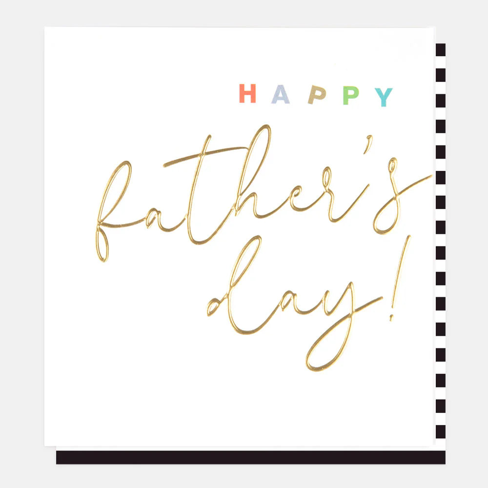 Happy Father's Day! Gold Calligraphy