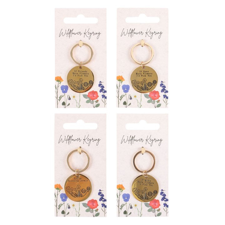 Wildflower Keyring - Various Designs