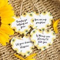 Sunflower Heart Sentiment Sign - Various Sayings