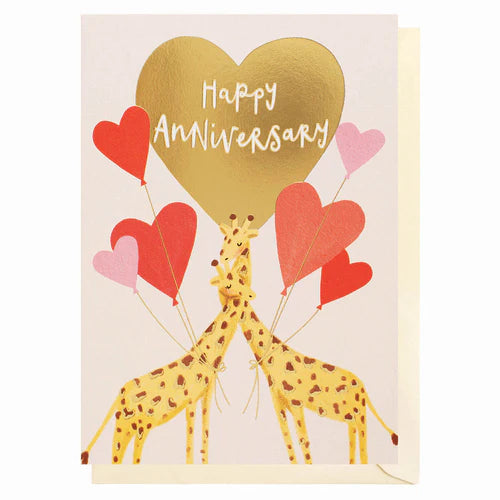 Anniversary Giraffes Card
