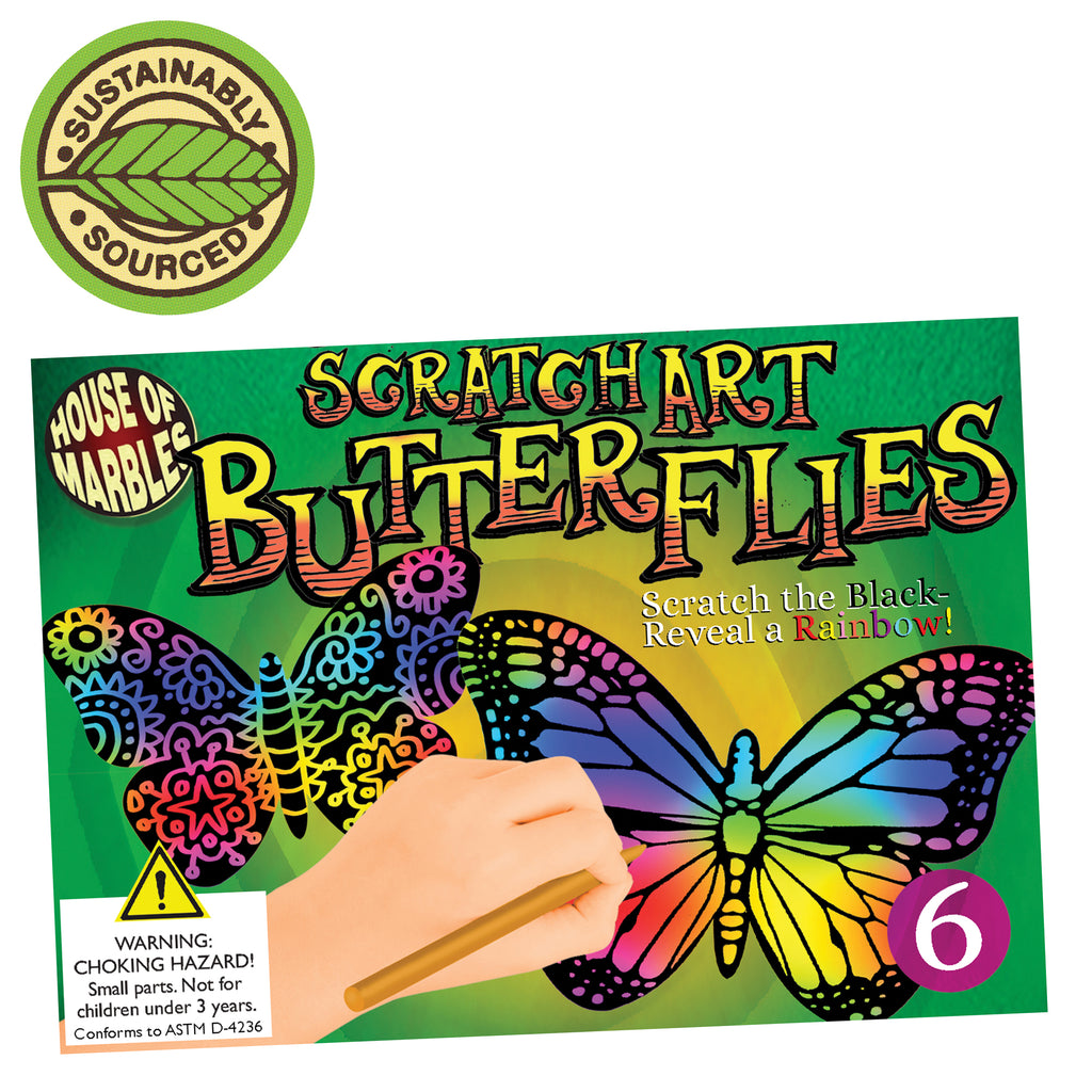 Scratch Art - Butterflies