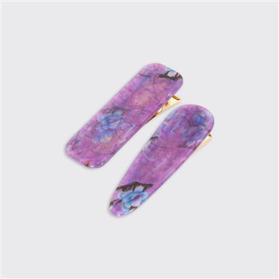 Cherry Blossom Set of 2 Hairclips - Various Colours
