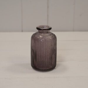 Mini Dimpled Glass Vase - Various Colours