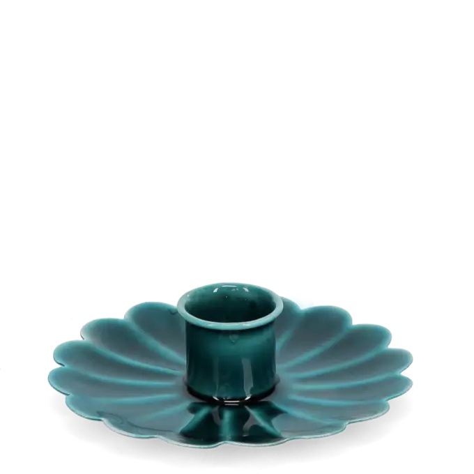 Enamel Flat Flower Candle Holder - Various
