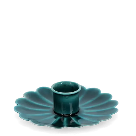 Enamel Flat Flower Candle Holder - Various