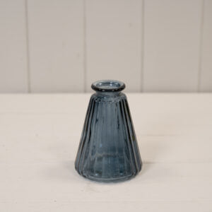 Mini Ribbed Tapered Vase - Various Colours
