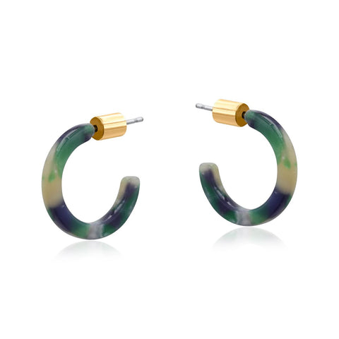 Petite Resin Hoop - Various Colours