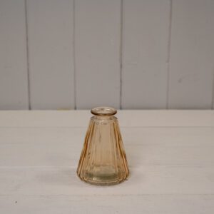 Mini Ribbed Tapered Vase - Various Colours