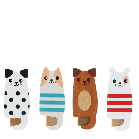 Mini Wooden Pegs - Various