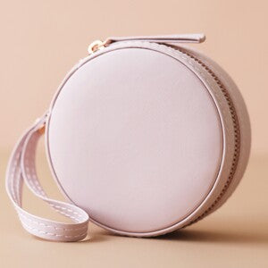 Round PU Travel Jewellery Case - Various Colours