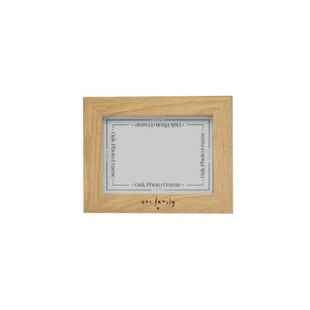 Our Family Oak Photo Frame