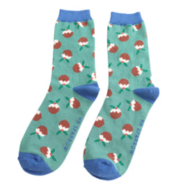 Christmas Puddings Men's Socks - Various Colours