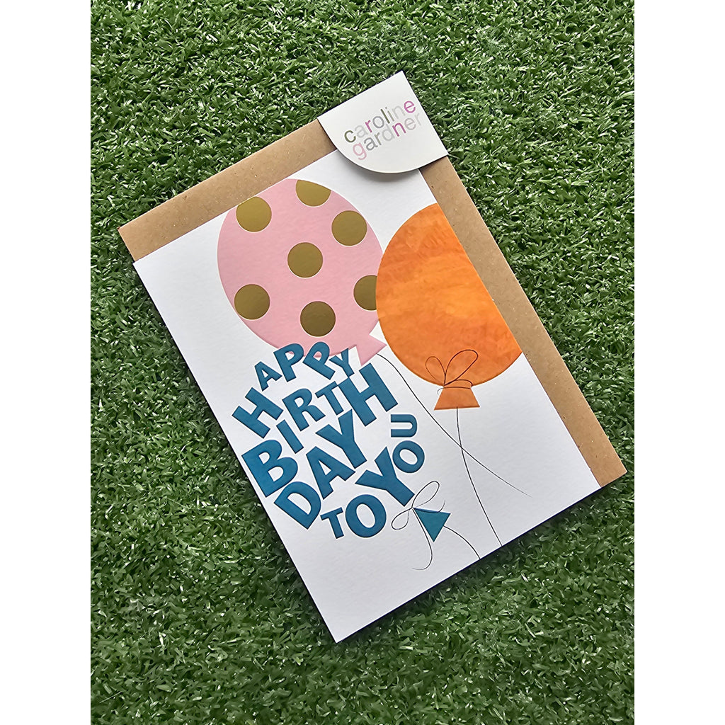 Happy Birthday To You Balloons Card