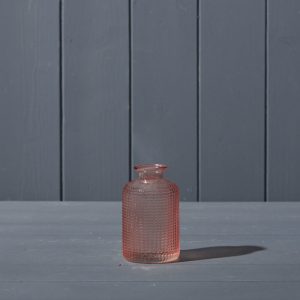 Mini Dimpled Glass Vase - Various Colours