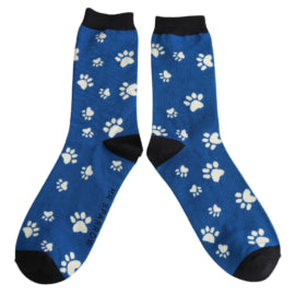 Paw Print Men's Socks - Various Colours